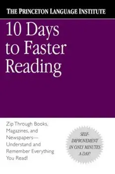 10 Days to Faster Reading, Paperback/The Princeton Language Institute