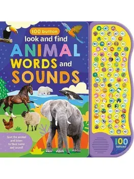 100 Button Look & Find Animal Words & Sounds/***