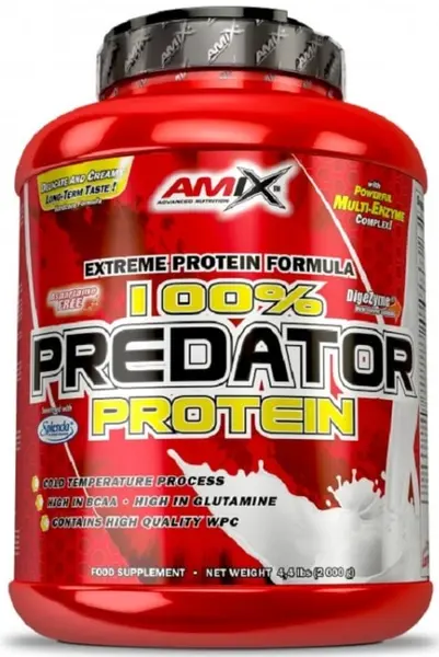 100% Predator Protein, căpșună, 2000 g, Amix