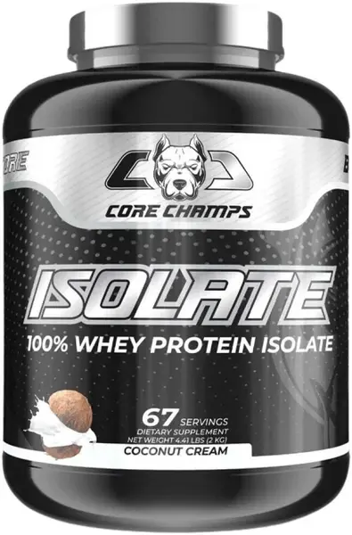 100% Whey Isolate, lapte de cocos, 2000 g, Core Champs by Kai Greene
