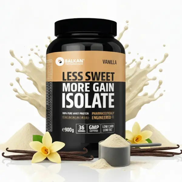 100% Whey Protein Isolate cu arome, 900g - Vanilie