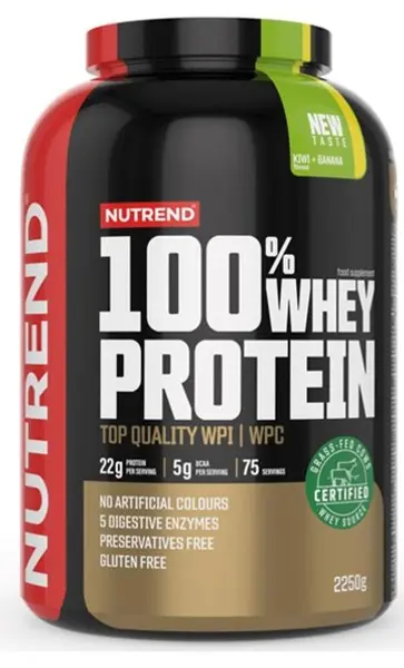 100% Whey Protein, kiwi și banană, 2250 g, Nutrend