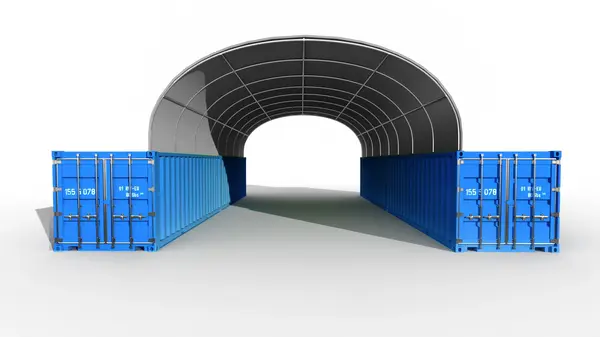 10x12 m Acoperisuri Container - 120m2 - gri - Default Title
