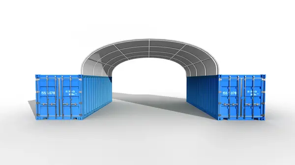 10x6 m Acoperisuri Container - 60m2 - gri - Default Title