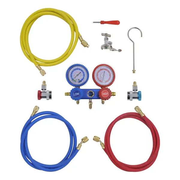 141656 set manometru cu 2 cai in trusa de scule
