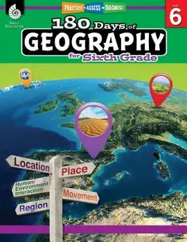 180 Days of Geography for Sixth Grade: Practice, Assess, Diagnose, Paperback/Jennifer Edgerton