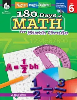 180 Days of Math for Sixth Grade (Grade 6): Practice, Assess, Diagnose 'With CDROM', Paperback/Jodene Smith