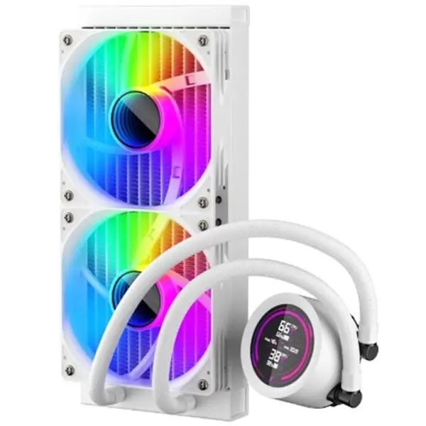 1st PLAYER Cooler 1STPLAYER THUNDERSTORM TS4 240, ARGB, Alb