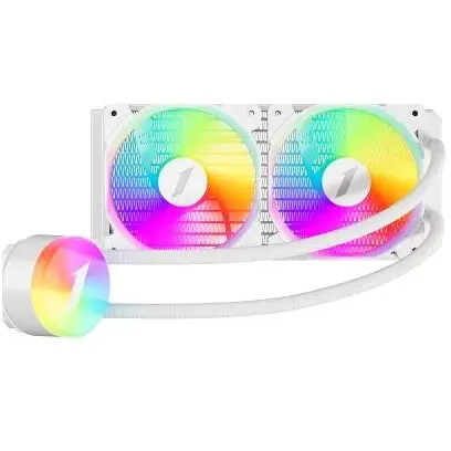 1st PLAYER Cooler CPU 1st PLAYER Thunderstorm TS2 240, iluminare aRGB, Ventilatoare 2 x 120mm, Alb