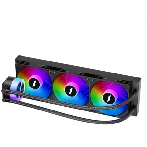1st PLAYER Cooler Procesor 1st PLAYER Thunderstorm TS1 360, aRGB, 3 x 120mm, Negru