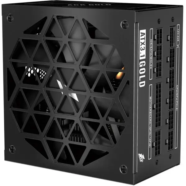 1st PLAYER Sursa de alimentare 1stPlayer HA-750BA2, ATX 3.1, 750W, ACK Gold, complet modulara, Negru