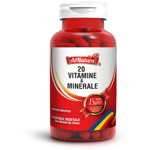 20 de Vitamine si Minerale 30cps