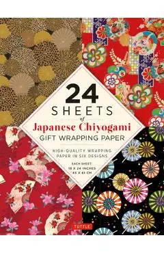 24 Sheets of Chiyogami Patterns Gift Wrapping Paper: High-Quality 18 X 24 (45 X 61 CM) Wrapping Paper - Tuttle Publishing