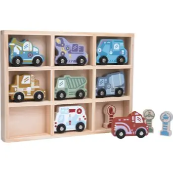 2Kids Toys Wooden Car Set set de jucării