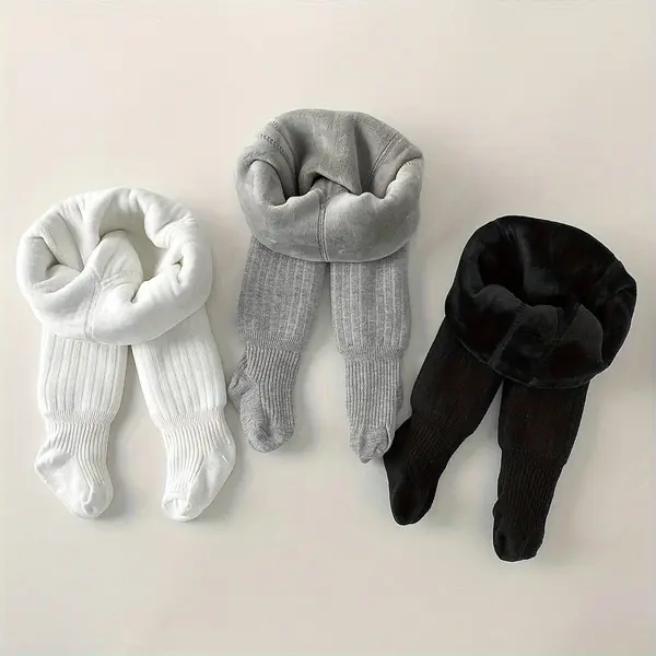3 bucăți ciorapi cu căptușeală din fleece - XL(8-10ani)