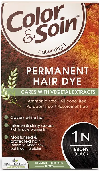 3 Chenes Color & Soin Vopsea de păr, 1N Culoare neagră