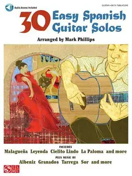30 Easy Spanish Guitar Solos 'With CD', Paperback/Mark Phillips