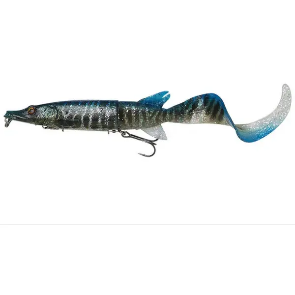3D Hybrid Pike 17cm 47g Slow Sink Blue Silver UV