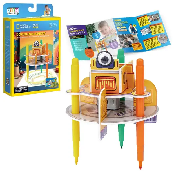 3D Puzzle Cubic Fun din 13 piese- Desenarea robotului