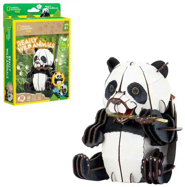 3D Puzzle Cubic Fun din 55 piese- Panda