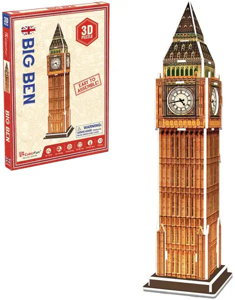 3D Puzzle CubicFun din 13 piese- Marele Ben