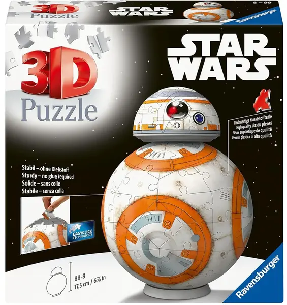 3D Puzzle Ravensburger din 99 piese - BB-8