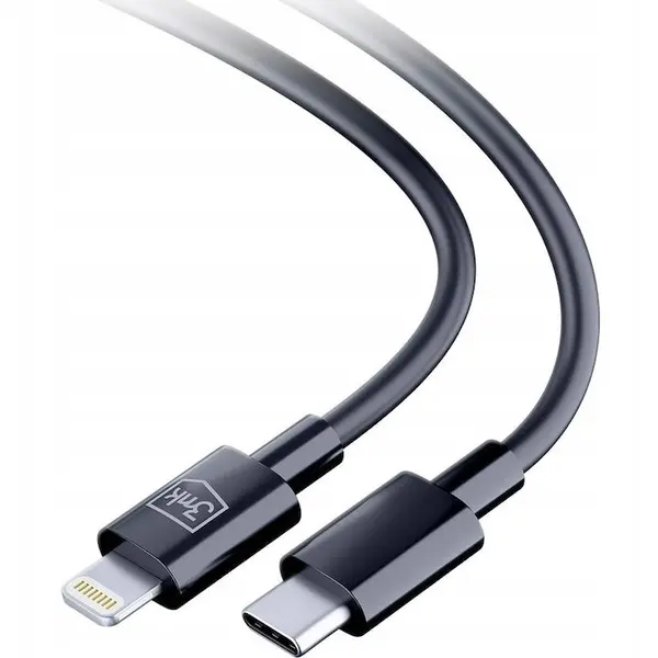3MK Cablu de date telefon, 3MK, PVC, 480Mbps, Negru