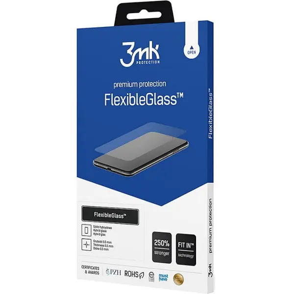 3MK Folie de protectie 3MK FlexibleGlass pentru iPhone 13 Pro Max, Hybrid glass, 7H, 0.3mm, Transparent