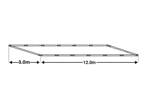 3x12m Cadru baza cort ECONOMY - Default Title