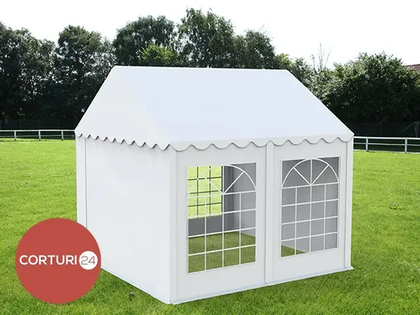 3x4 m Cort Evenimente ECONOMY, PVC alb - Default Title