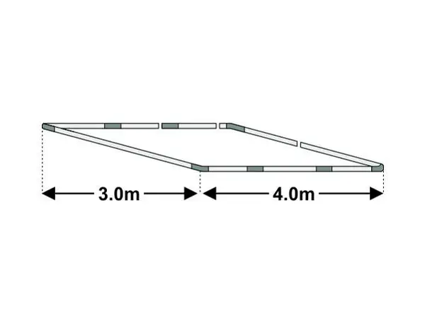 3x4m Cadru baza cort ECONOMY - Default Title