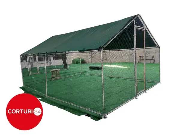 3x6 m Cotet / Tarc pasari din otel galvanizat - Default Title