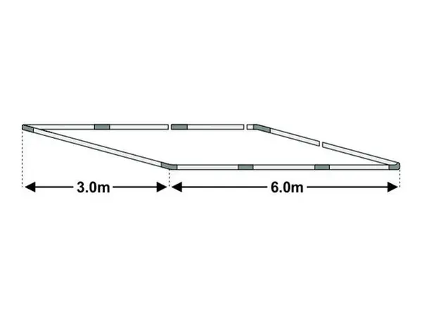 3x6m Cadru baza cort ECONOMY - Default Title