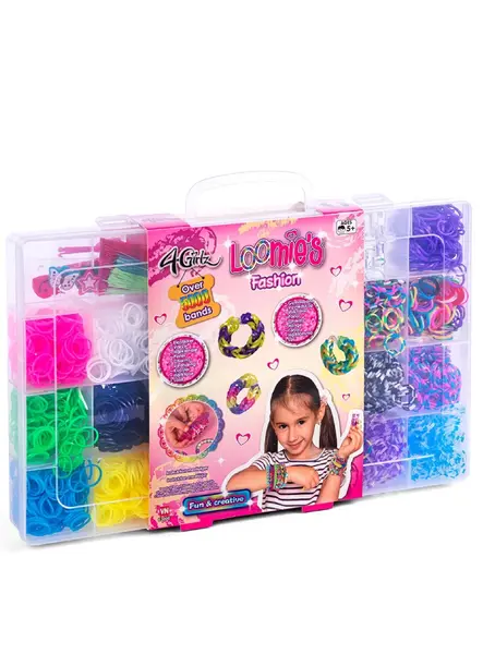 4-girlz 5000+ Loomie's In Suitcase (63006)