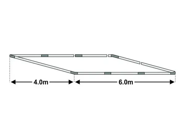 4x6m Cadru baza cort ECONOMY - Default Title