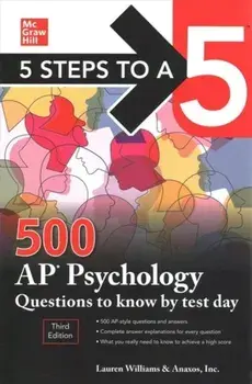 5 Steps to a 5: 500 AP Psychology Questions to Know by Test Day, Third Edition, Paperback/Anaxos Inc