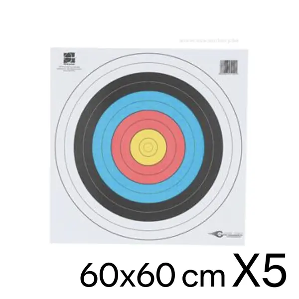 5 ținte tir cu arcul 60x60 AVALON