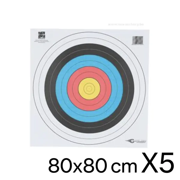 5 ținte tir cu arcul 80x80 AVALON
