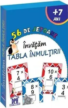 56 de jetoane. Invatam. Tabla inmultirii. 7 ani+/***