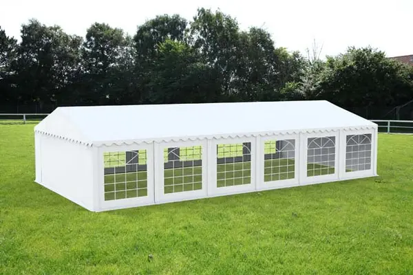 6x12 m Cort Evenimente ECONOMY, PVC 500g/m² alb - Default Title