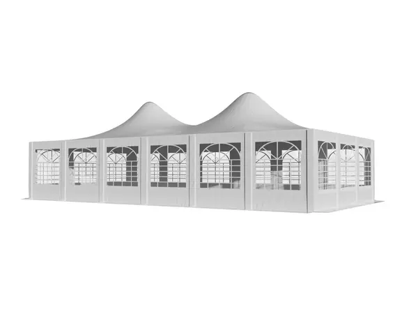 6x12 m Pagoda ECONOMY PVC 500, alb - Default Title