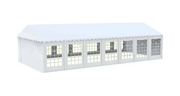 6x14M Cort evenimente economy,PVC ALB