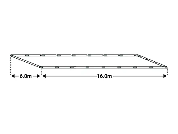 6x16m Cadru baza cort ECONOMY - Default Title