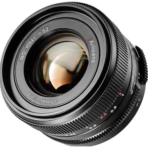 7Artisans Obiectiv Manual 7Artisans 35mm F1.4 Mark III Full Frame, L-mount, Negru