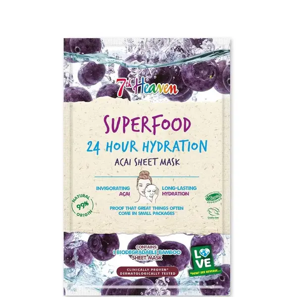 7th Heaven Superfood Hydration Acai Sheet 18g