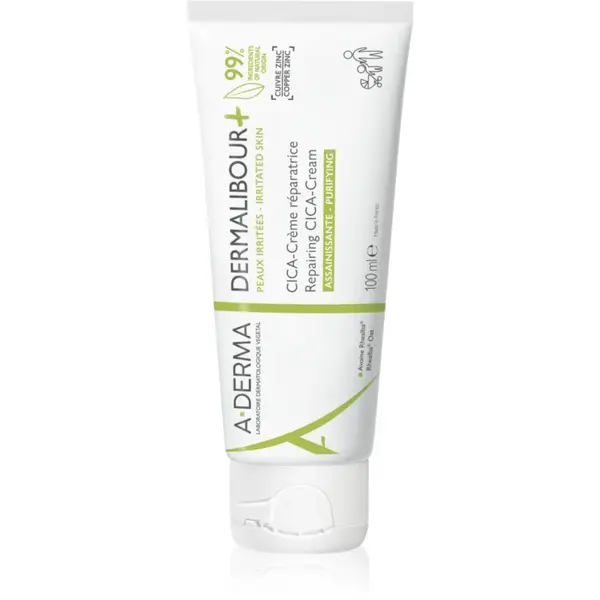 A-Derma Dermalibour+ crema regeneratoare pentru piele iritata 100 ml