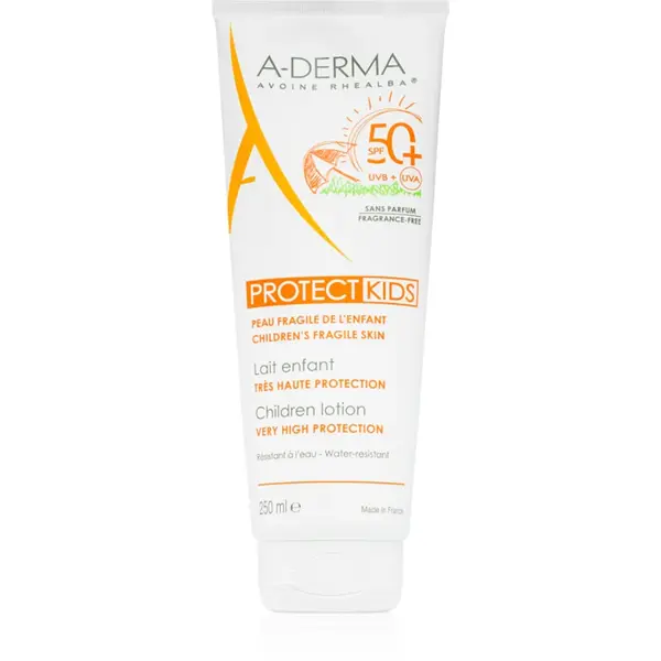 A-Derma Protect Kids Children Lotion Ptrotectie solara pentru copii SPF 50+ 250 ml