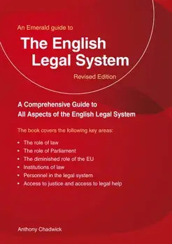 A Guide To The English Legal System. New Edition - 2023, Paperback/Anthony Chadwick