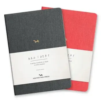 A Notebook for Bad Ideas: Grey/Unlined: A Perfect Notebook in Which to Risk Imperfection, Hardcover/Hoxton Mini Press