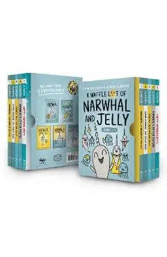 A Waffle Lot of Narwhal and Jelly (Hardcover Books 1-5) - Ben Clanton